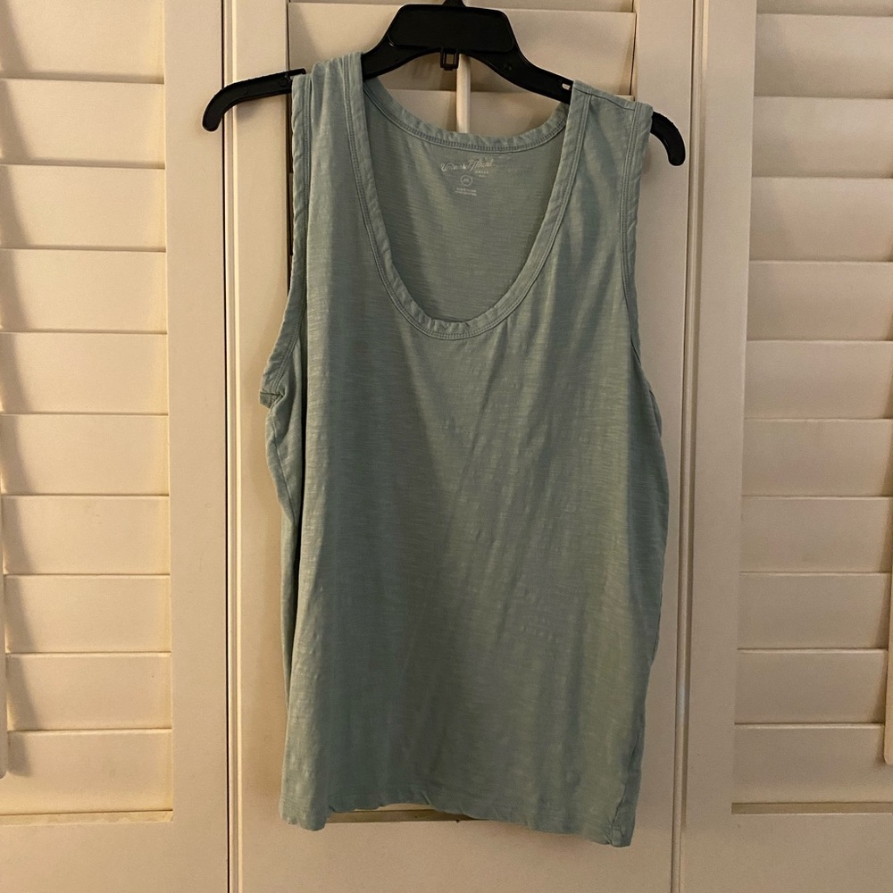 green target tank top worn twice!